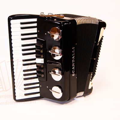 Akkordeon Scandalli Saxophonklappen black LMH gebraucht image 3