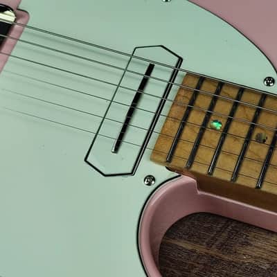 MyDream Partcaster Custom Built - Pink/Ivory Charlie Christian image 10