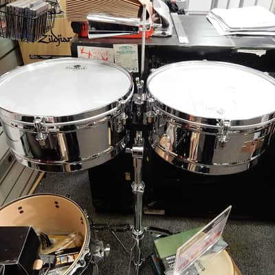 Latin Percussion M257 Matador Series 14" / 15" Steel Timbales w/ Stand