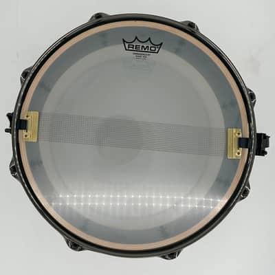 Montineri Custom 5"x14" "Murder Black" 10-Ply Jasper Maple Snare image 11