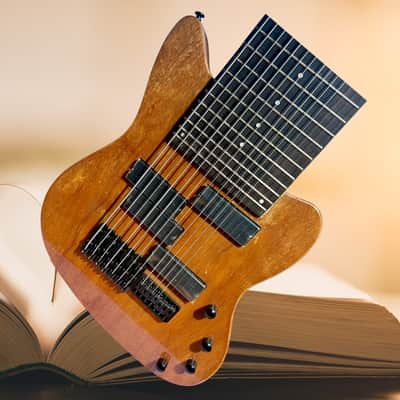 New Professional Joshper Brand double neck guitar bass combo wide neck seven string electric guitar seven string electric bass hard case padded fur image 2