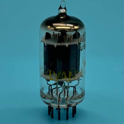 1960s Sylvania 12AU7 ECC82 Vintage Long Plate Halo Getter Preamp Tube! T331 image 2