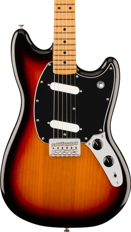 Fender Player II Mustang Electric Guitar, Maple Fingerboard, 3-Color Sunburst