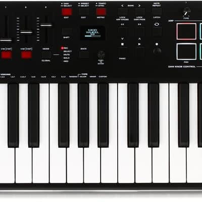 M-Audio 49-key MIDI Controller Keyboard with Aftertouch-sensitive Semi-weighted Keys  Assignable Zones  (OxygenP49d1)