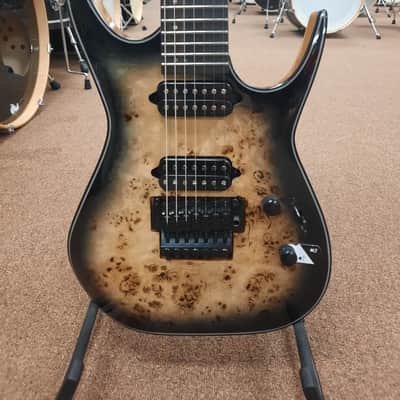Dean Exile Select Floyd Fluence 7 String - Natural Black Burst image 7