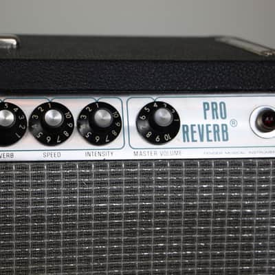 Fender Pro Reverb 1979 Silverface Tube Amp Ultralinear Master Vol + Footswitch image 4