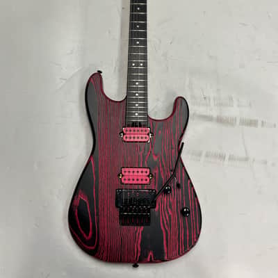 Charvel Pro-Mod San Dimas Style 1 HH FR E Ash 2023 - Neon Pink Ash image 2