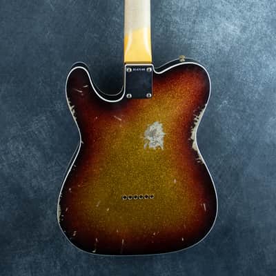 Fender Custom Shop Austin MacNutt Masterbuilt 60 Tele Custom Relic 3 Tone Sparkleburst R147140 image 4