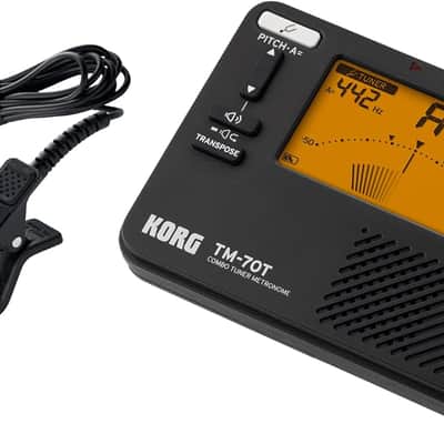 Korg TM70 Combo Tuner/Metronome w/Contact Mic (Black) imagen 2