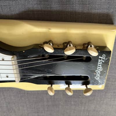 Vintage 1960s Harmony H7 Roy Smeck Console Lap steel with Original Case and Legs image 4