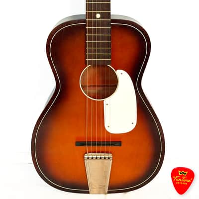 1968 Five Star Harmony-made Parlor Guitar Sunburst Acoustic – “Athena” image 2