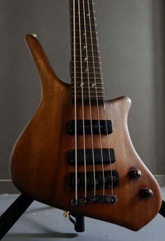 Warwick Warwick Dolphin Pro I wide neck 5 strings Bass 1991 - Natural Satin image 1