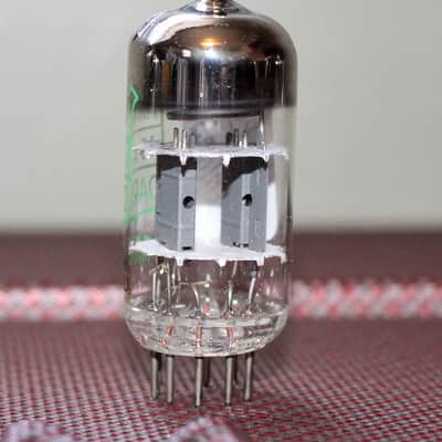 RT 12AT7 LA RADIOTECHNIQUE ECC81 FRANCE TK2 GRAY RIBBED PLATE HALO GETTER PERFECT BALANCE TEST NOS++ MINTY VINTAGE 1964 FOR MINIWATT image 2