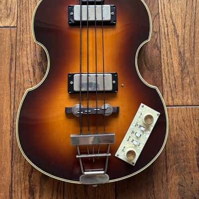 1988 Greco VB-650 Violin Bass Beatles McCartney Black TapeWound MIJ Fujigen Japan image 6