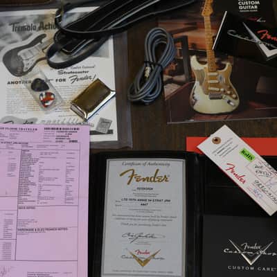 Minty! 2024 Fender Custom Shop 1954 70th Anniversary Limited Edition Stratocaster Electric Guitar Relic Sunburst + COA OHSC image 2
