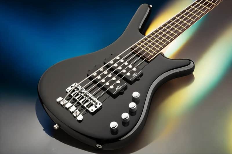 Warwick RockBass Corvette $$, 5-String - Solid Black High Polish image 1
