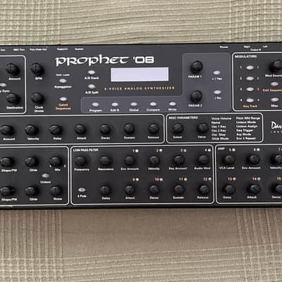 Dave Smith Instruments Prophet 08 PE Desktop 8-Voice Desktop Synthesizer 2012 - 2016 - Black with Wood Sides image 8