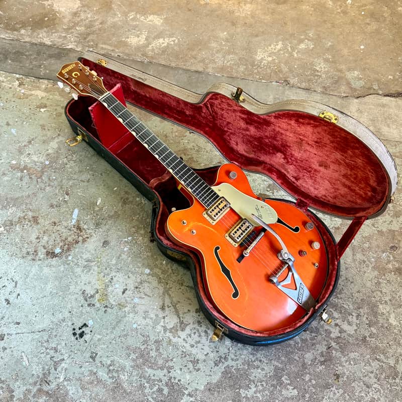 Gretsch Chet Atkins Nashville 6120 1964 - Orange original vintage USA image 1