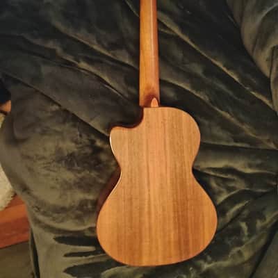 Kala KA-ATP-CTG-CE Solid Acacia Series Tenor Ukulele with Cedar Top, Cutaway, and EQ 2010s - Gloss Natural image 2