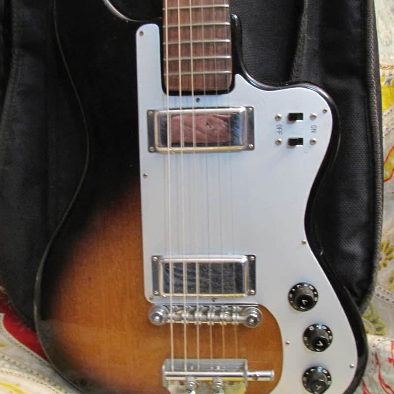 Guyatone 2 PU Sekova/Teisco 1965 Brown Violin Sunburst image 1