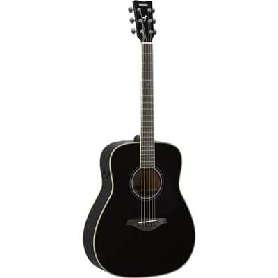 Yamaha FG-TA TransAcoustic Acoustic-Electric Guitar - Black image 1
