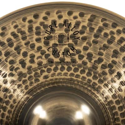 Meinl Pure Alloy Custom Medium Thin Crash Cymbal 16 image 4