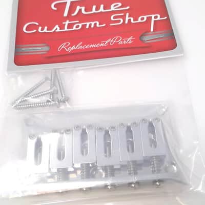 True Custom Shop® Chrome Hardtail Bridge for Modern Fender Strat or Telecaster image 5