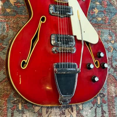 1967 Fender Coronado II with Tremolo, Rosewood Fretboard - Candy Apple Red image 2