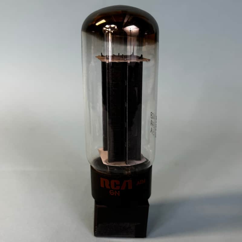 1960s RCA 5U4GB Vintage Black Plate Halo Getter Rectifier Tube! T371 image 1