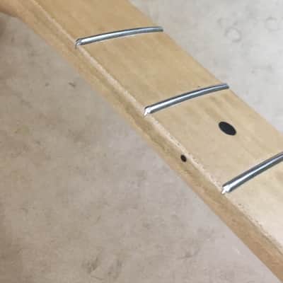 LEFTY Custom Vintage Fender Lic. Strat Neck Satin Nitro Lacquer Reverse Relic Bone Nut Loaded Stratocaster image 9