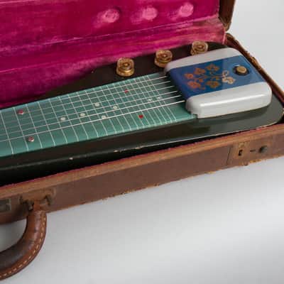 Gibson Century 6 Lap Steel Electric Guitar (1952), original brown hard shell case. image 9