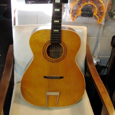 SEARS & ROEBUCK Model 319 Vintage Acoustic Guitar USA Made - overall great shape image 1