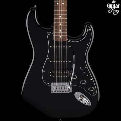Fender Standard Stratocaster HSS Laurel Fingerboard Black Pickguard Black image 1