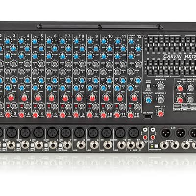 RX1200R Non-Powered 12 Channel Rackmount Stereo Mixer By Carvin Audio image 1
