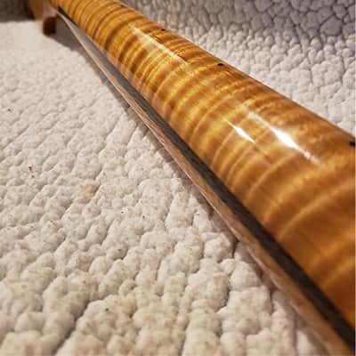 Overstock special on a beautiful USA made Roasted,flame maple neck with flame maple fingerboard. Made for Strat body .#MMS-P1 image 2