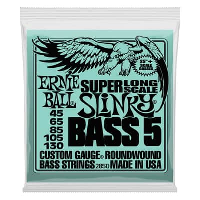 Ernie Ball 2850 Bass 5 Slinky Super Long Scale Electric Bass Strings image 1
