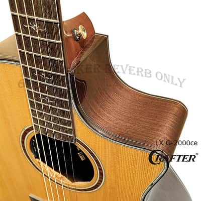 Crafter LX G-2000ce all solid torrefied Alpine Spruce & rosewood electric guitar image 12