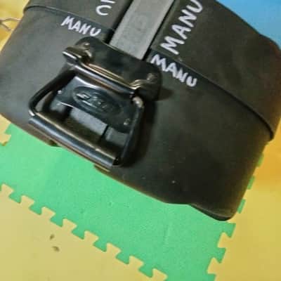 Yamaha SD465AMK Manu Katche Signature Snare Drum with SKB case - Black Nickel image 11