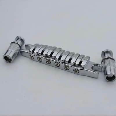 In Chrome Ibanez Gibraltar III Guitar Bridge For Ibanez Artcore, AWD, FWD Series image 3