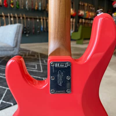 Sterling StingRay Short Scale with Roasted Maple Neck - Fiesta Red image 9