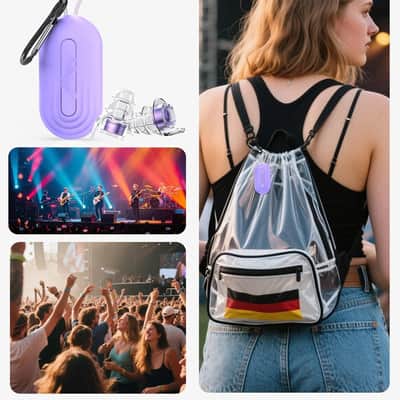 Concert Ear Plugs, 2Pairs Reusable high Fidelity Musician Ear Plugs for Concerts Loud Music-Noise Reduction Ear Protection earplugs for Rave,Festival,Music,Tinnitus Relief image 7