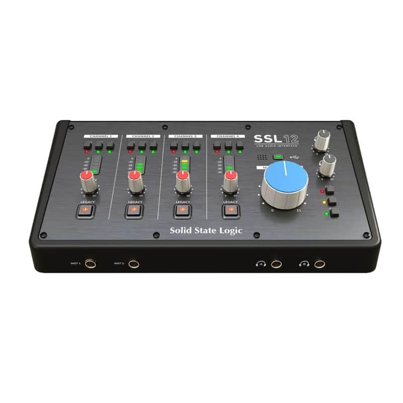 Solid State Logic SSL 12 12-In and 8-Out USB Audio Interface with Studio-Quality Audio for Professional Recording and Mixing image 1