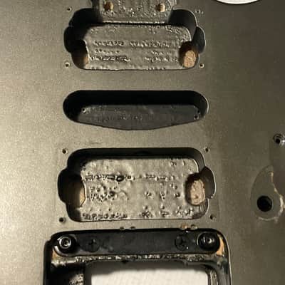 2000's Indonesian Ibanez RG5EX1 Grey Pewter Damaged Basswood Guitar Body Floyd Ready image 11