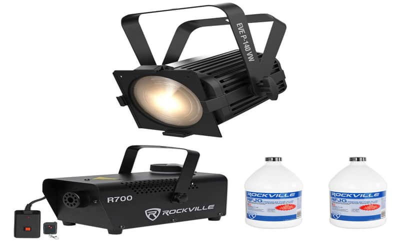 Chauvet DJ EVE P-140 VW DMX D-Fi Cool/Warm Wash Stage Par Light+Fogger+Fluid image 1