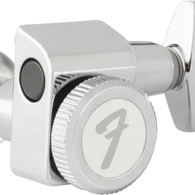 Fender Locking Machine Heads / Tuners For Stratocaster / Telecaster Guitars Chrome image 4