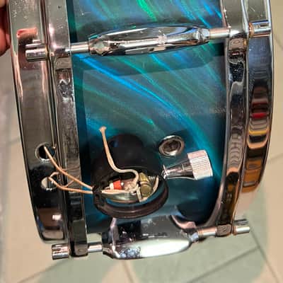 Sonor Teardrop - Blue/Green Turquoise Satin Flame image 14