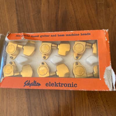 1970s/1980s Schaller M6 Gold Tuners 3x3 West Germany image 7