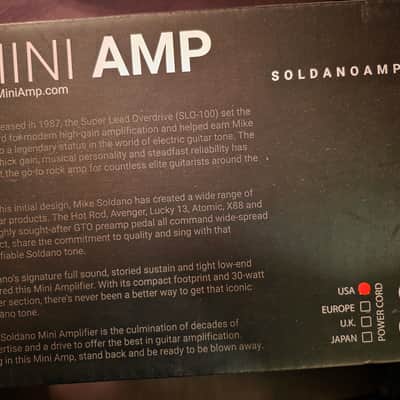 Soldano SLO Mini 30-Watt Solid-State Guitar Amp Head 2022 - Present - Black image 5
