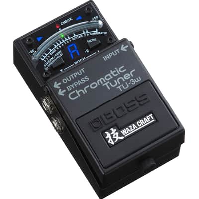 Boss TU-3W Chromatic Tuner WAZA CRAFT + 2x Gator Patch Cable 3 Pack image 2