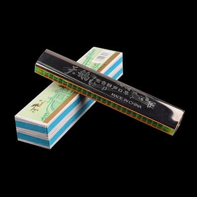 Swan Echoing Harmonica 24 Holes C Key Aluminum Board Stainless Steel Cover Board Harmonica In Paper Box Musical Harps image 3